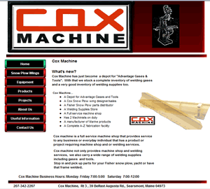 Cox Machine Shop, Searsmont, Maine