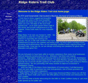 Ride Riders Trail Club, Machias, ME