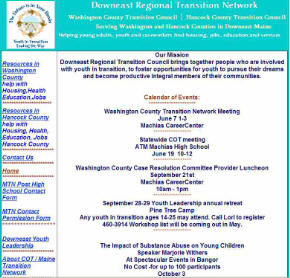 Downeast Regional Transition Board Network, Washington and  Hancock Counties